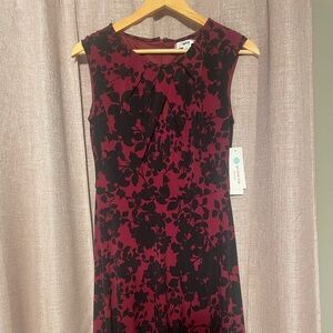 Wisp Black and Burgandy Dress- Tag still attached